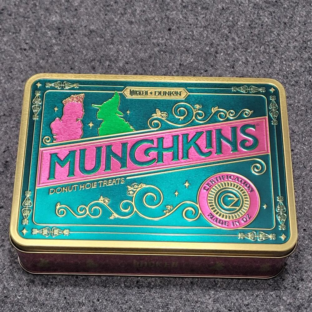 Dunkin Donuts Wicked Munchkins Tin Fall 2025 Limited Edition New